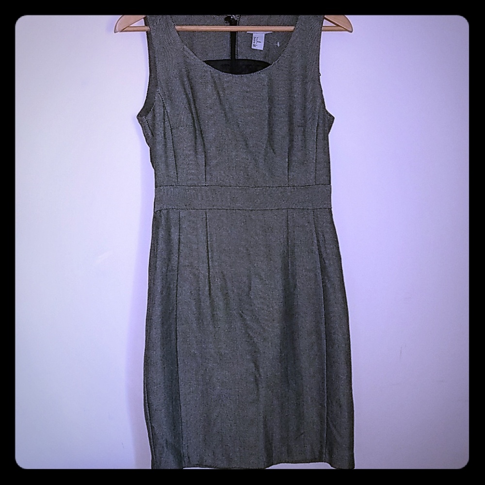 NWOT Gray Herringbone Sheath